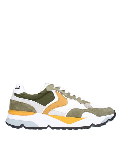 Sneakers in pelle e tessuto VOILE BLANCHE | KHILIANARMY/WHITE
